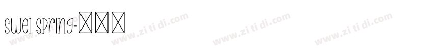 Swei Spring字体转换